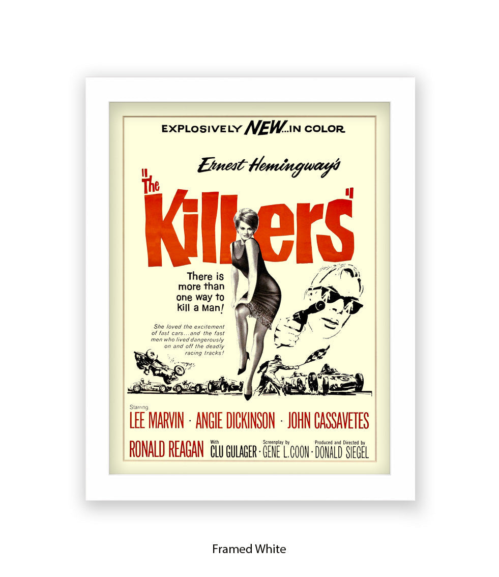 Killers - Lee Marvin - Angie Dickinson - Art Print