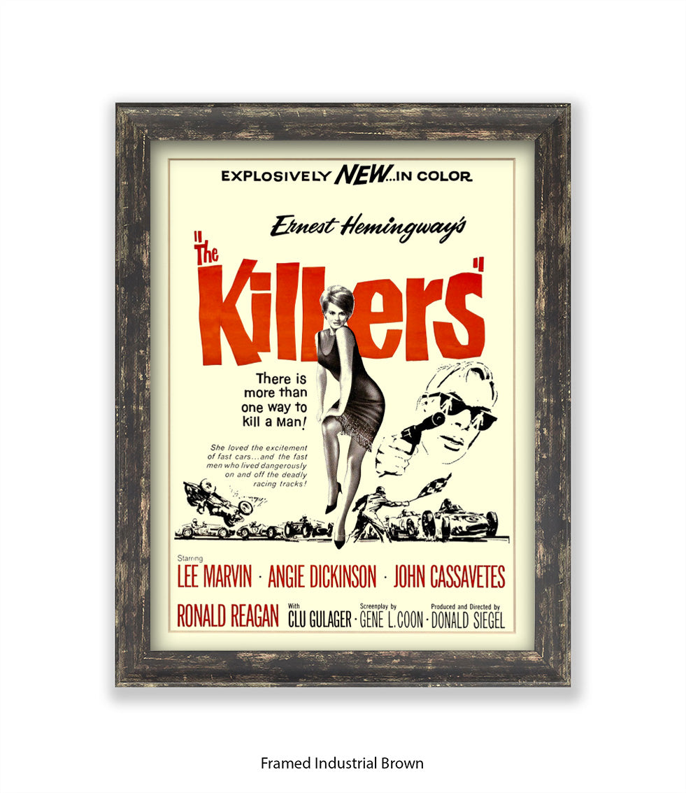Killers - Lee Marvin - Angie Dickinson - Art Print