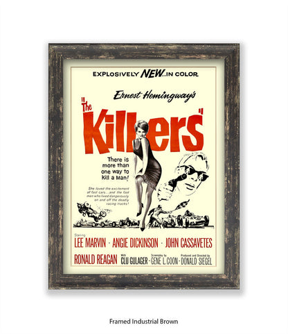 Killers - Lee Marvin - Angie Dickinson - Art Print