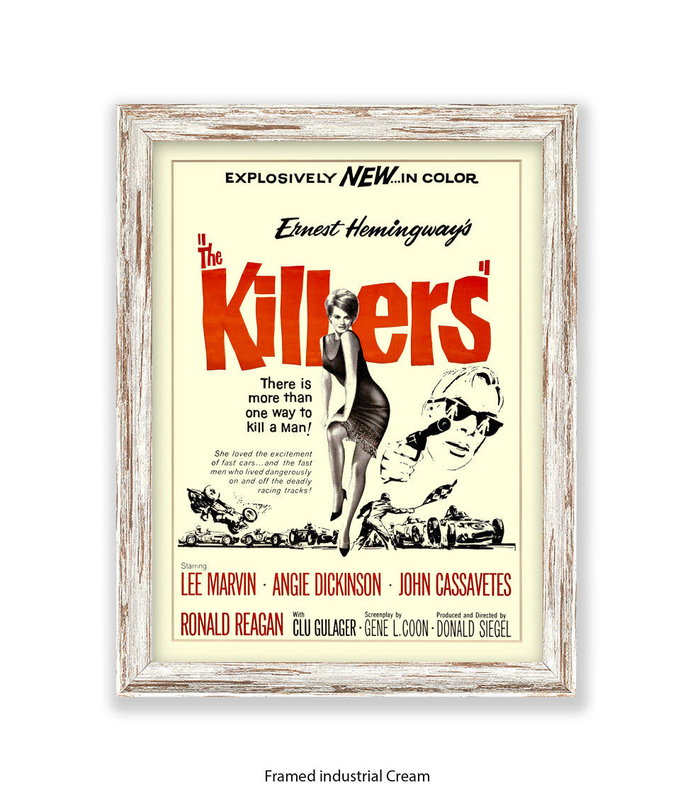 Killers - Lee Marvin - Angie Dickinson - Art Print