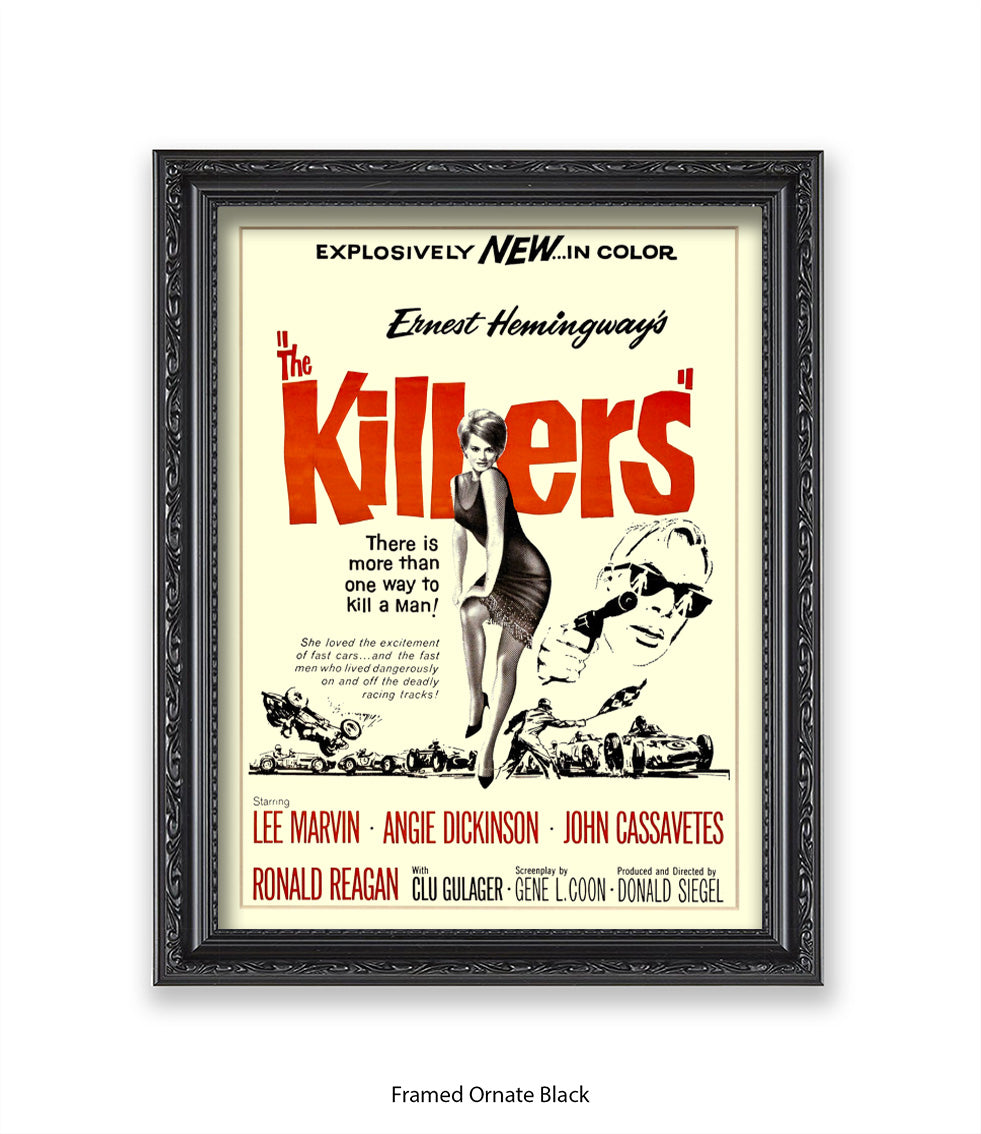 Killers - Lee Marvin - Angie Dickinson - Art Print