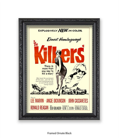 Killers - Lee Marvin - Angie Dickinson - Art Print
