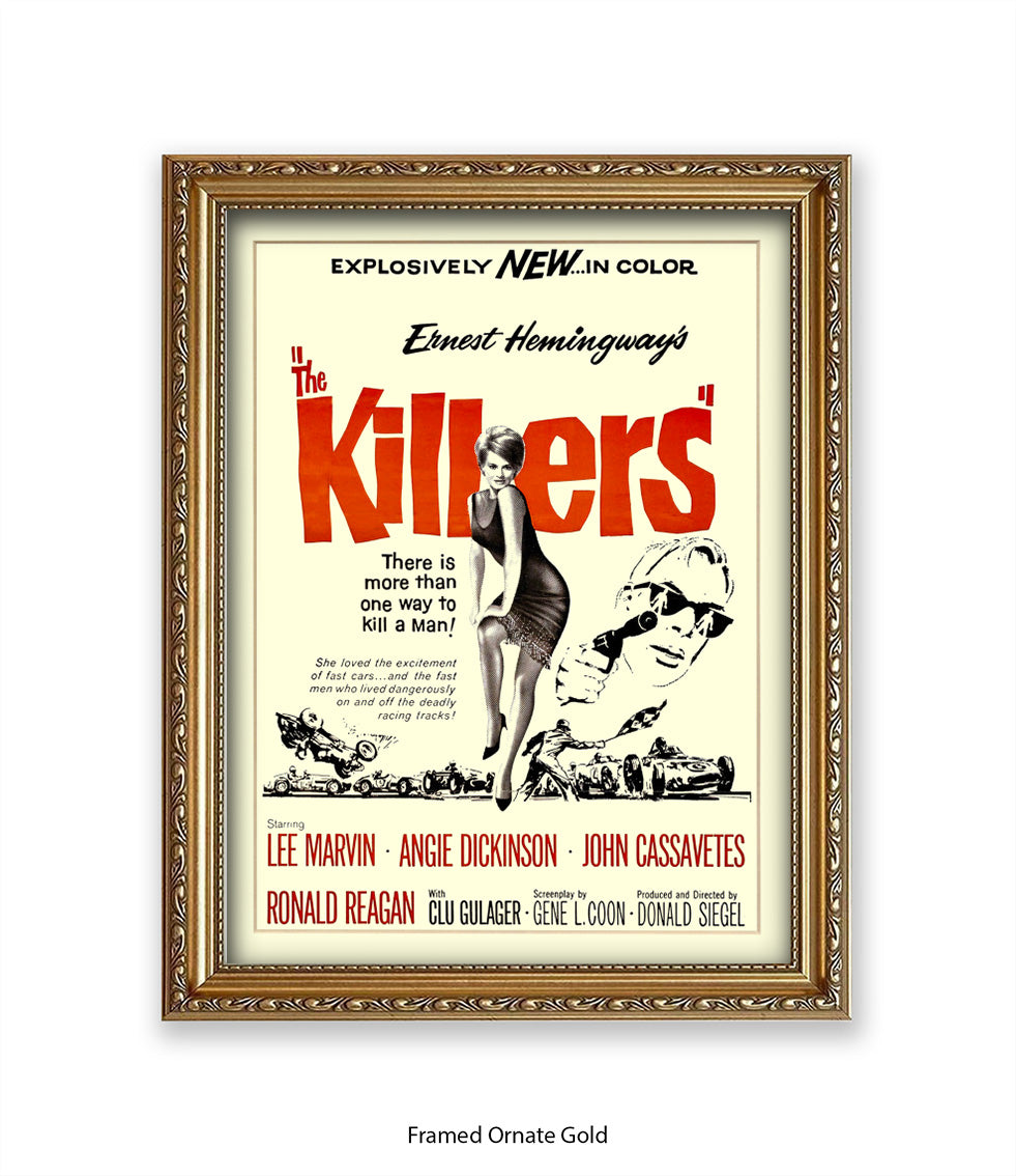 Killers - Lee Marvin - Angie Dickinson - Art Print
