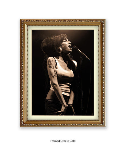 Amy Winehouse Live On Stage Art Print