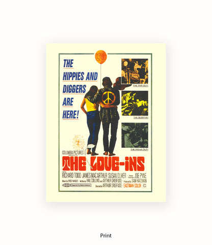 Love Inns - The Hippies & Diggers Are Here - Art Print