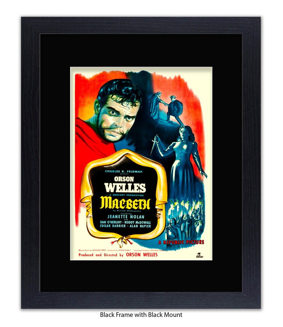 Macbeth - Orson Wells - Art Print