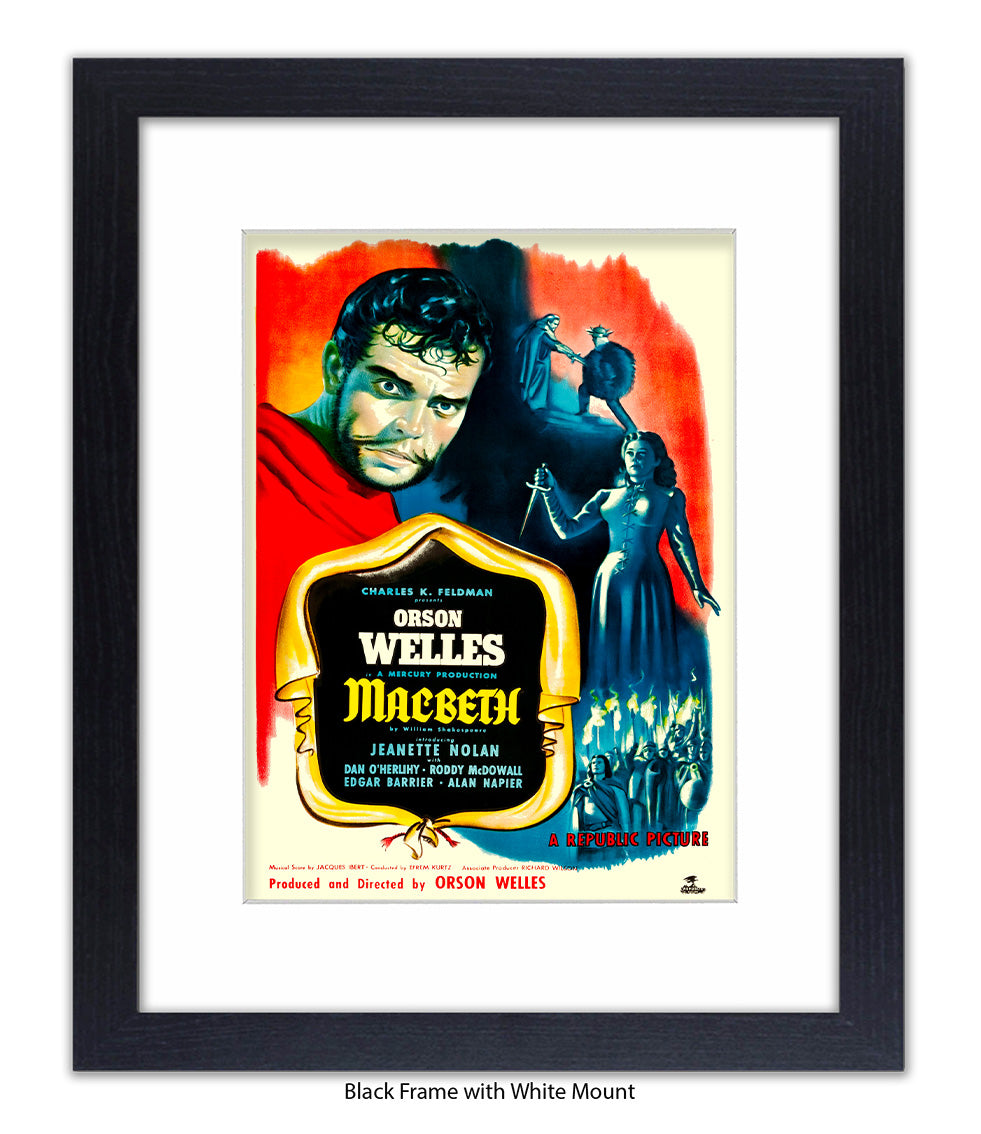 Macbeth - Orson Wells - Art Print