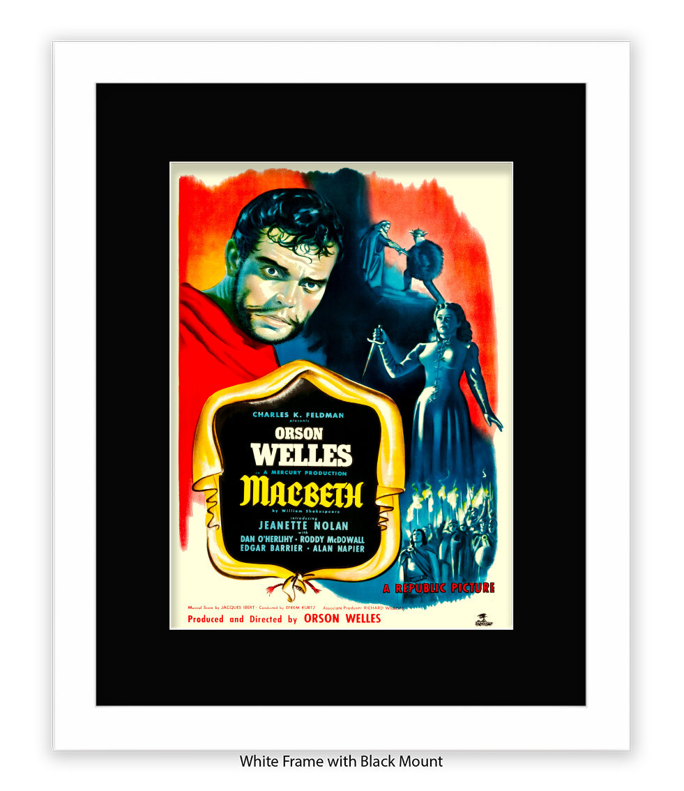 Macbeth - Orson Wells - Art Print