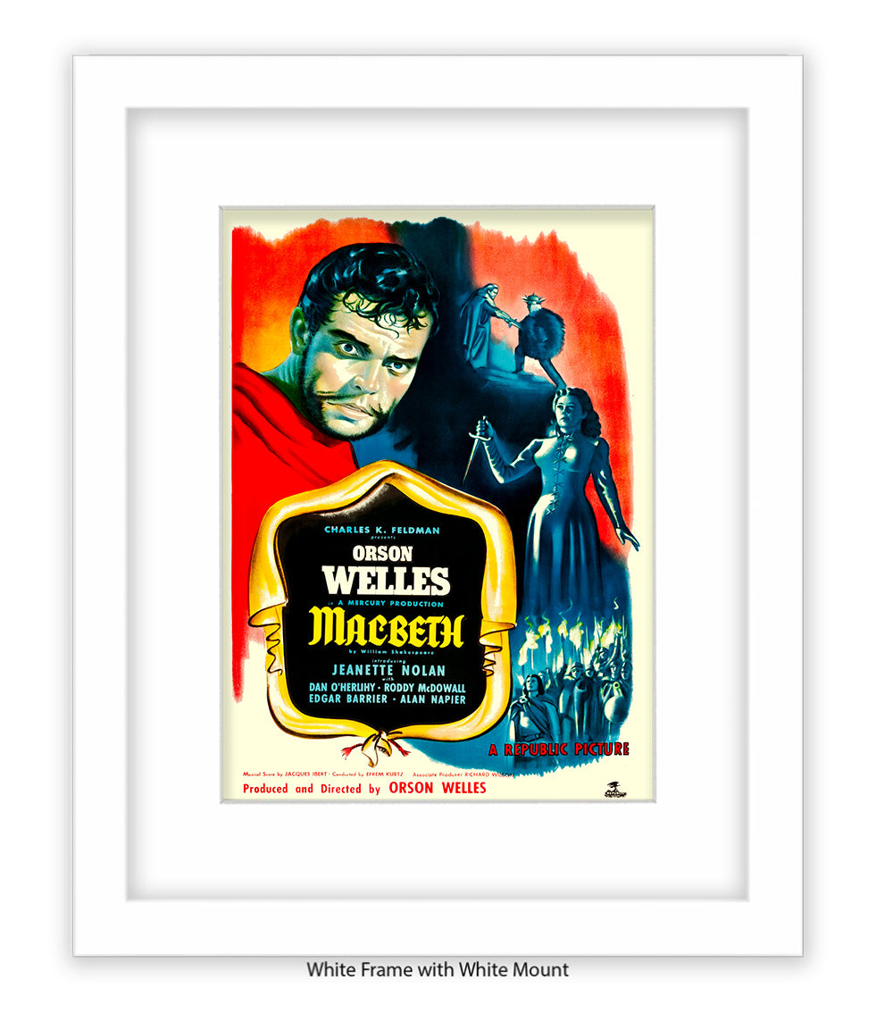 Macbeth - Orson Wells - Art Print