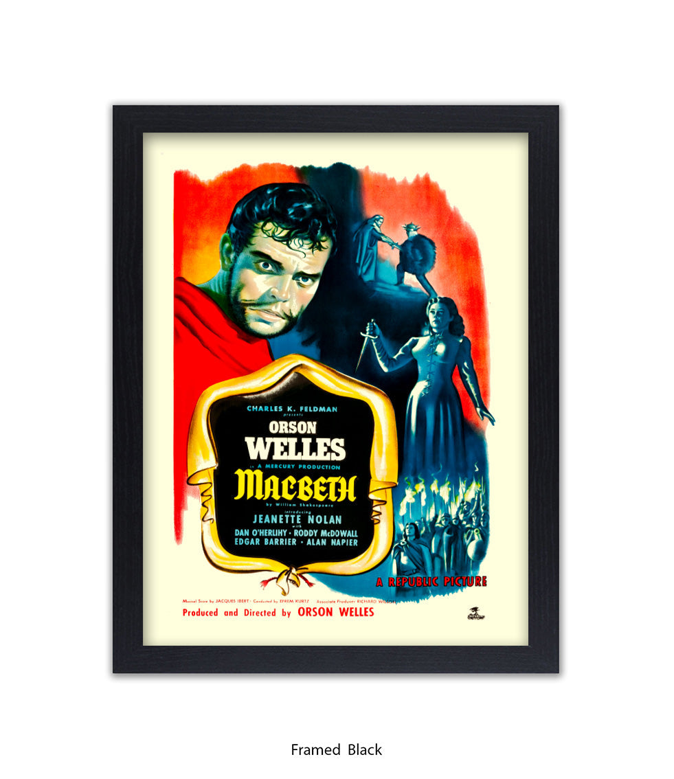 Macbeth - Orson Wells - Art Print