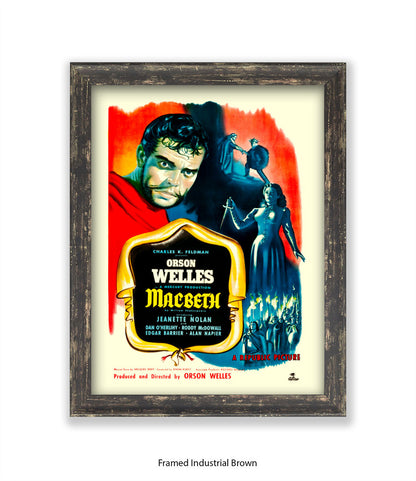 Macbeth - Orson Wells - Art Print