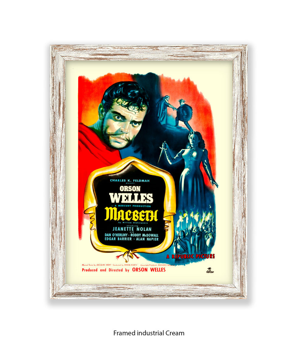 Macbeth - Orson Wells - Art Print