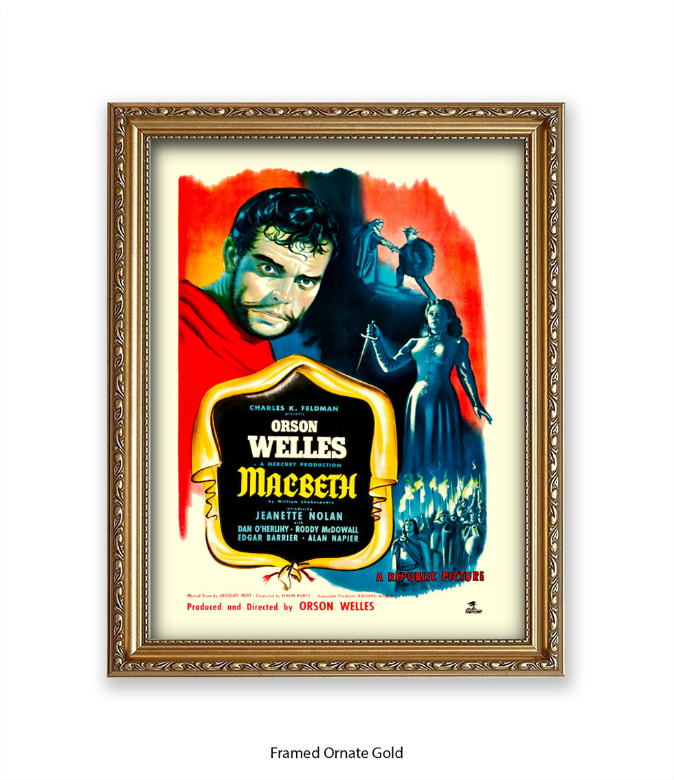 Macbeth - Orson Wells - Art Print