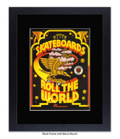 Skateboards Rule The World Art Print