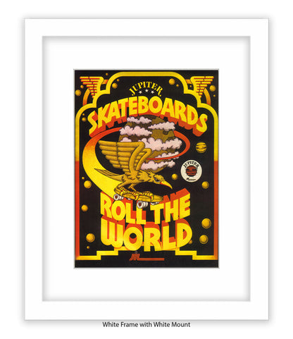 Skateboards Rule The World Art Print