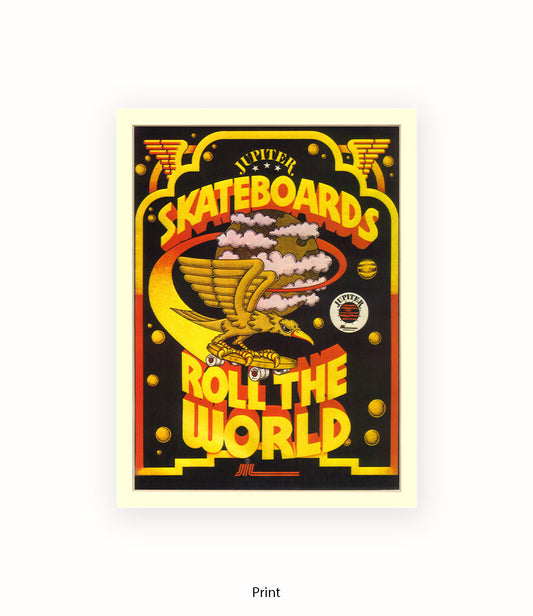 Skateboards Rule The World Art Print