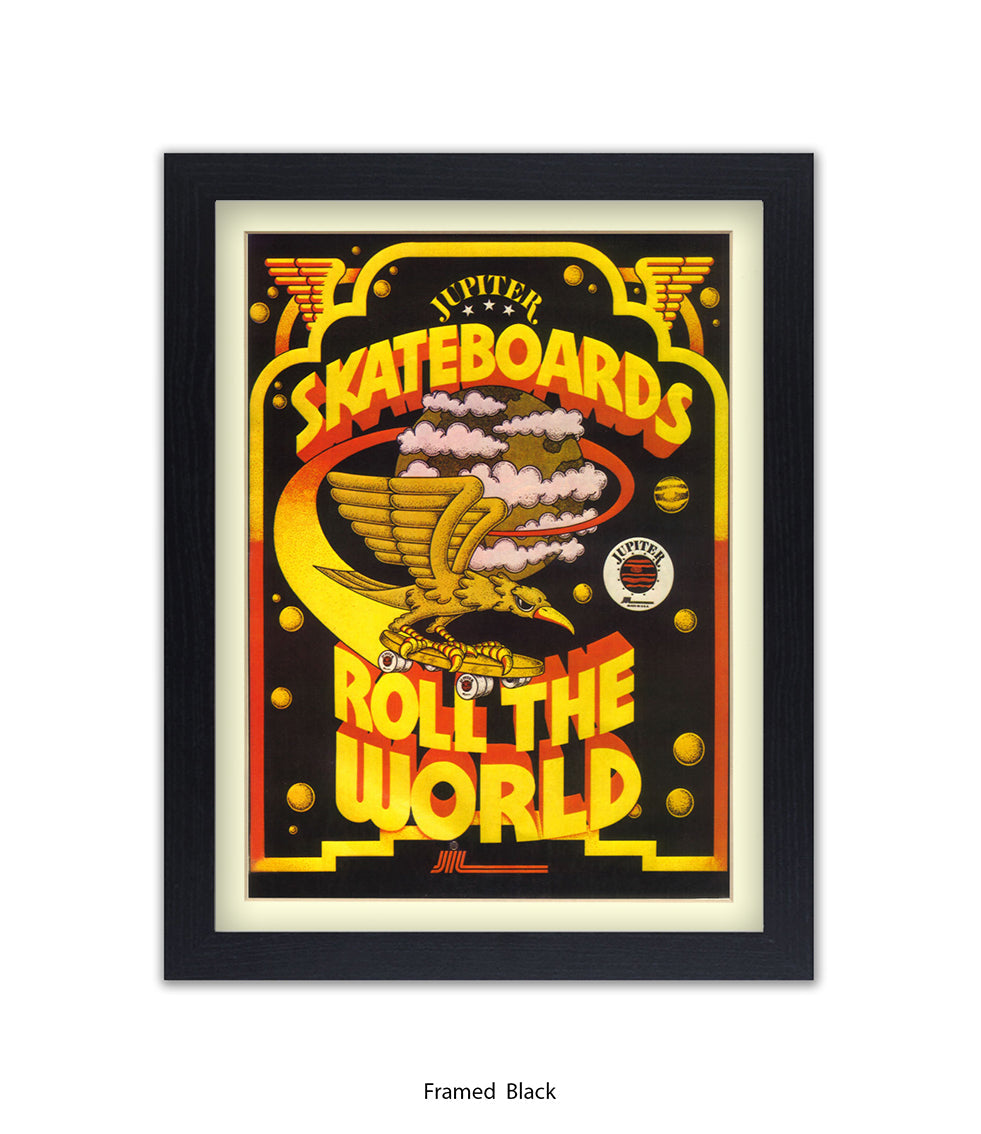 Skateboards Rule The World Art Print