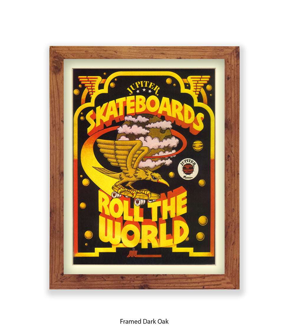 Skateboards Rule The World Art Print