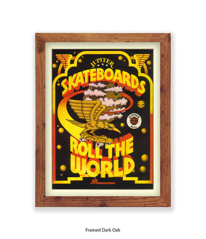 Skateboards Rule The World Art Print