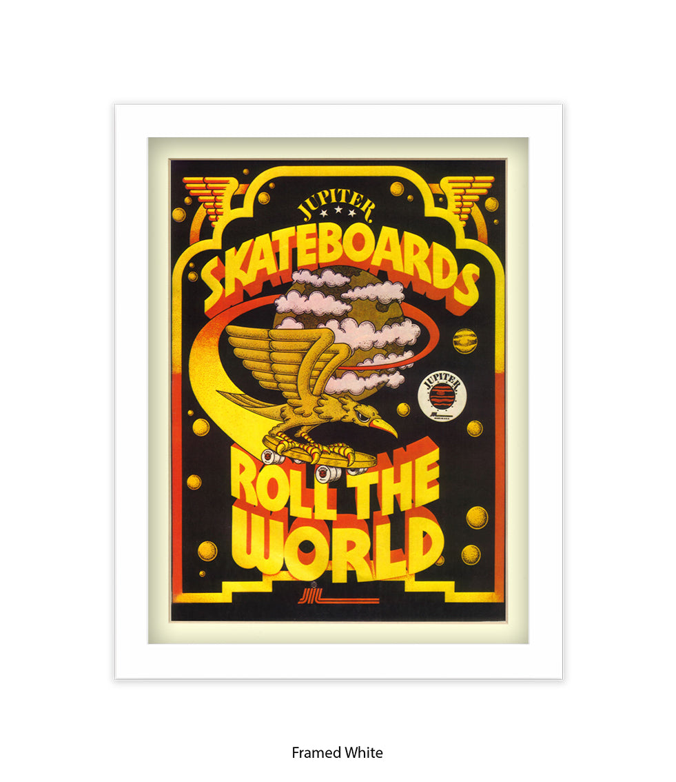 Skateboards Rule The World Art Print