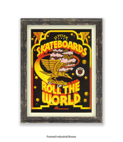 Skateboards Rule The World Art Print