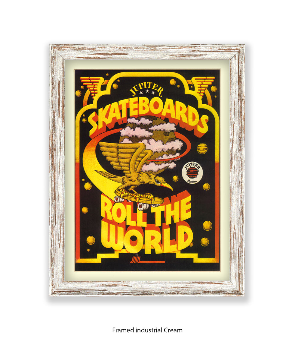 Skateboards Rule The World Art Print