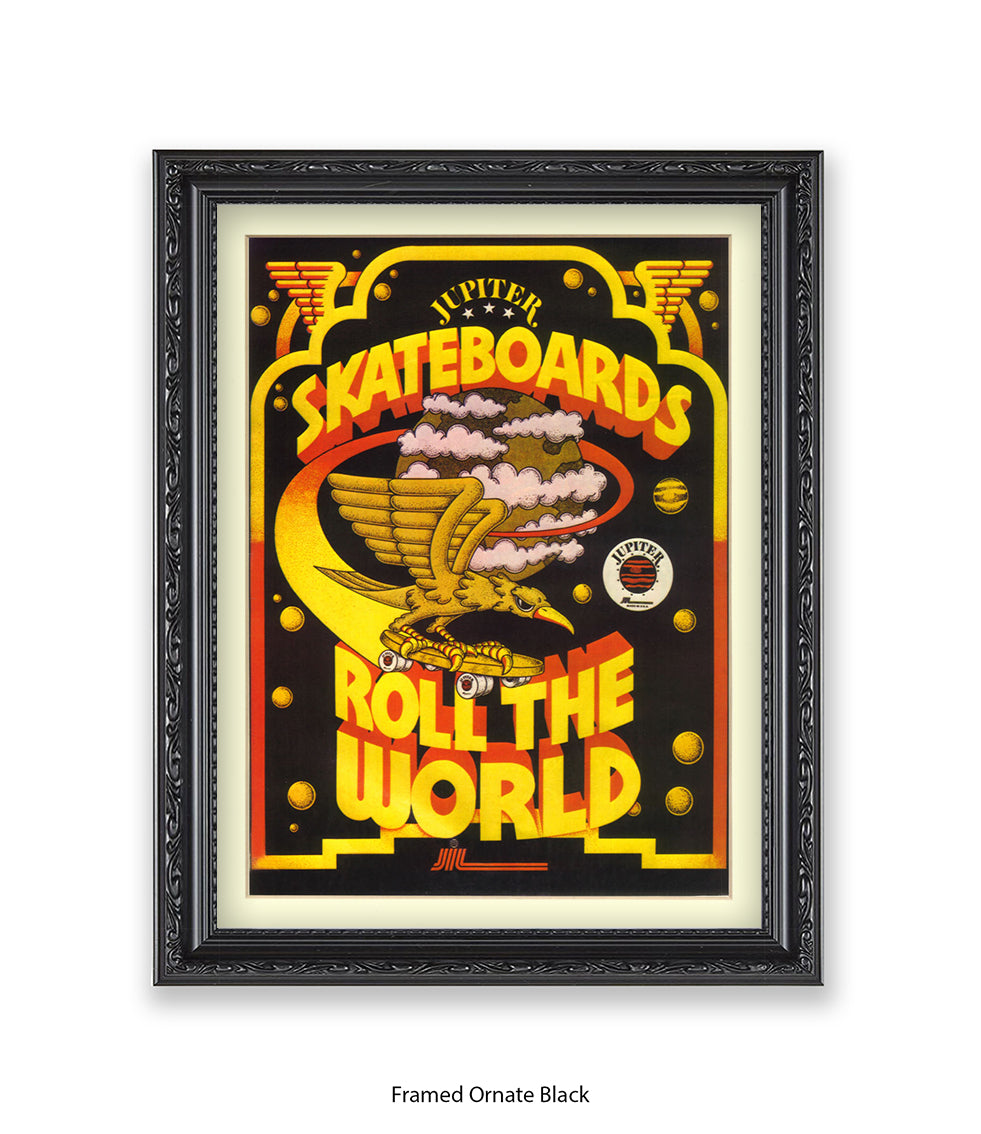 Skateboards Rule The World Art Print