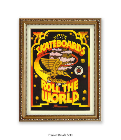 Skateboards Rule The World Art Print