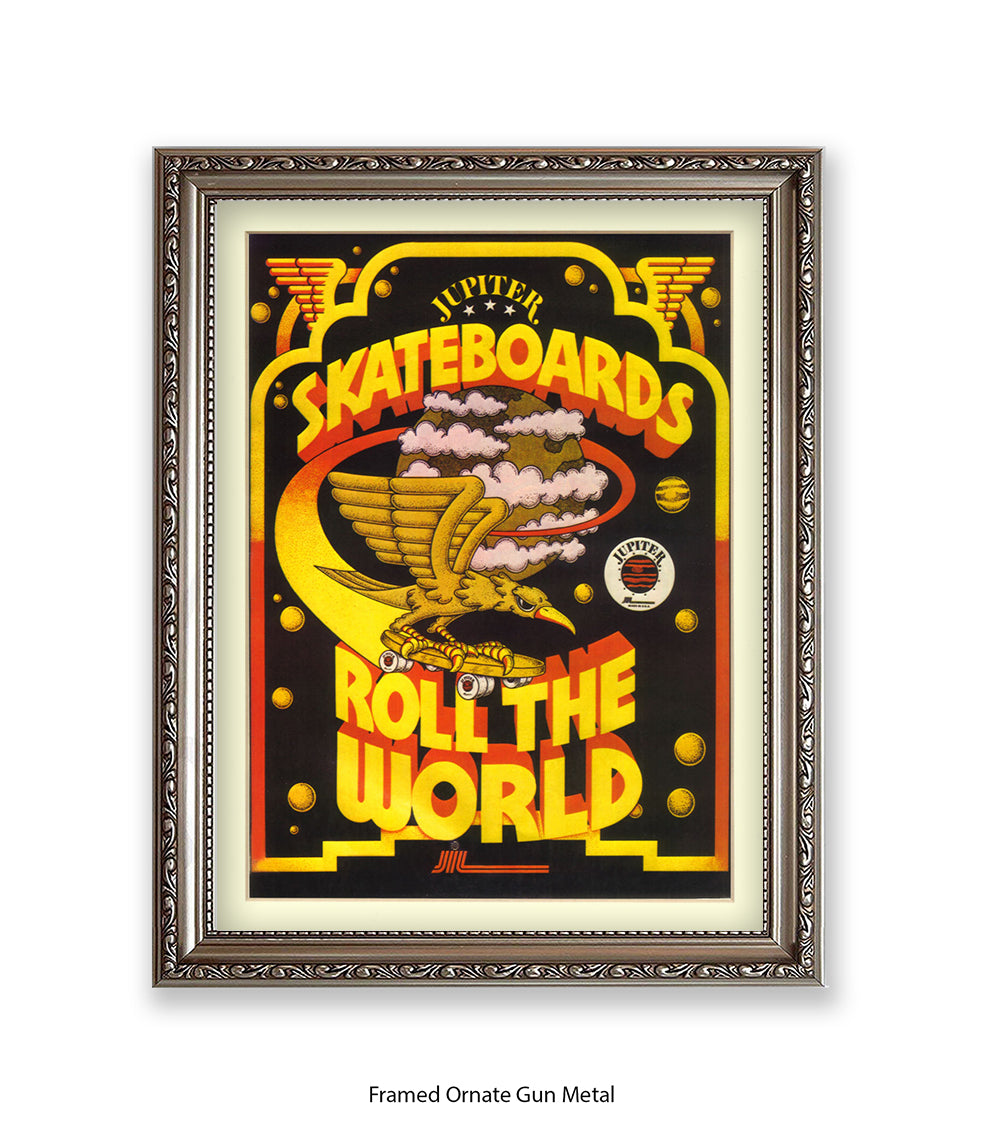 Skateboards Rule The World Art Print