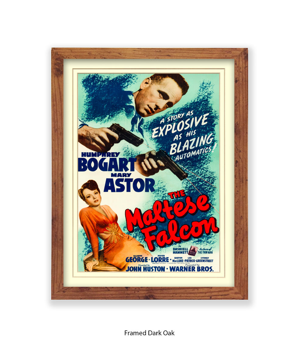 Maltese Falcon - Humphrey Bogart - Art Print