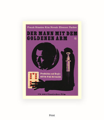 Man With The Golden Arm - DER GERMAN - Art Print