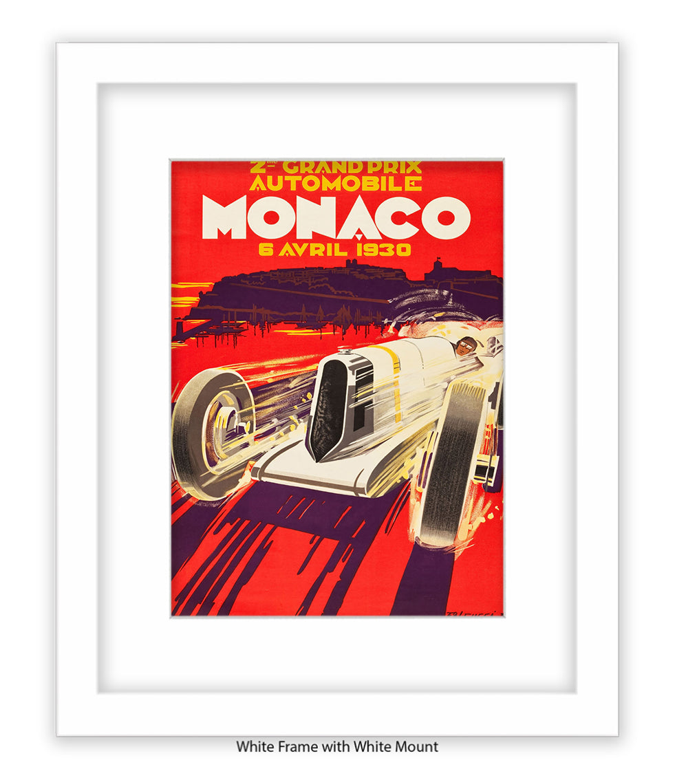 Monaco  6 Avril 1930 Art Print