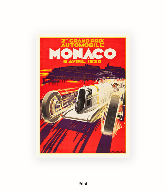 Monaco  6 Avril 1930 Art Print