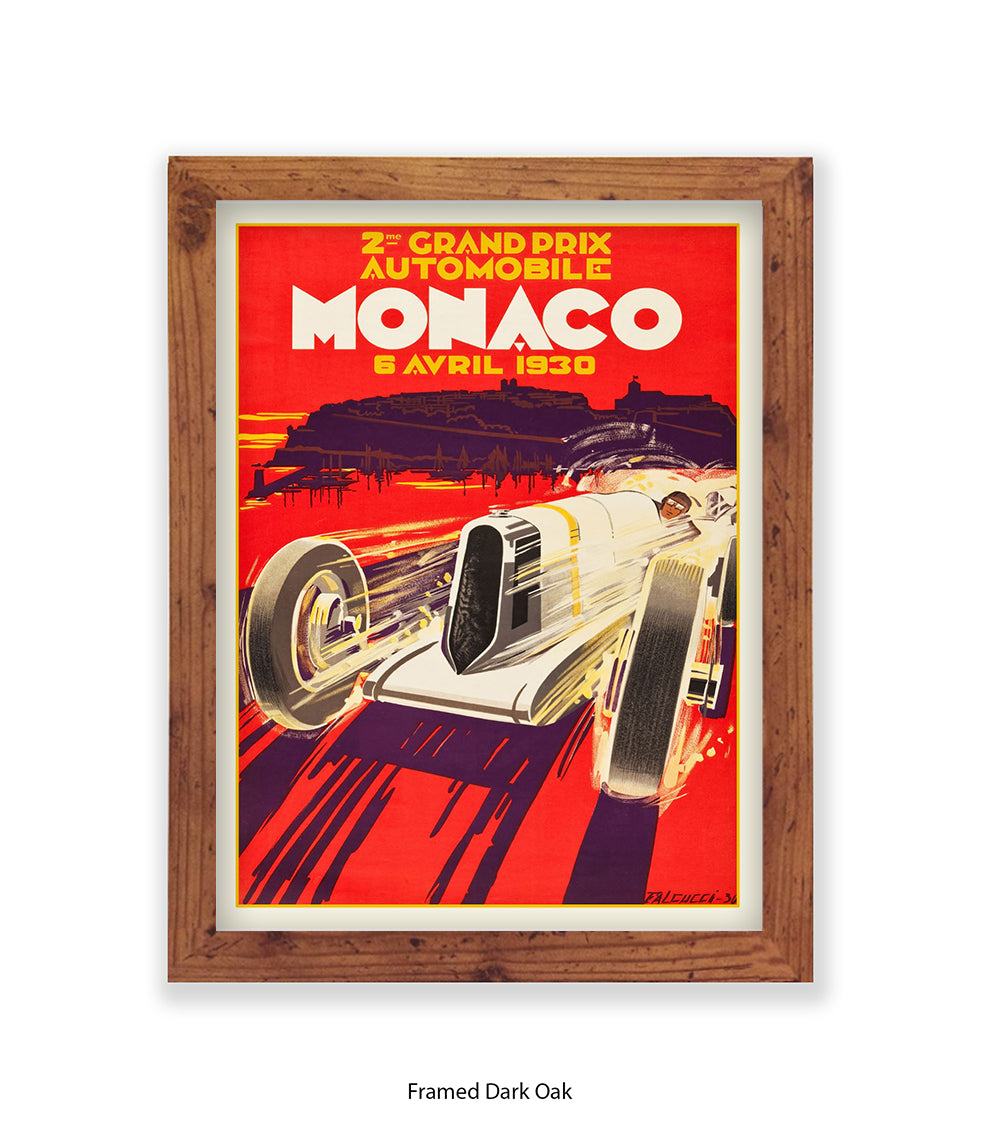 Monaco  6 Avril 1930 Art Print