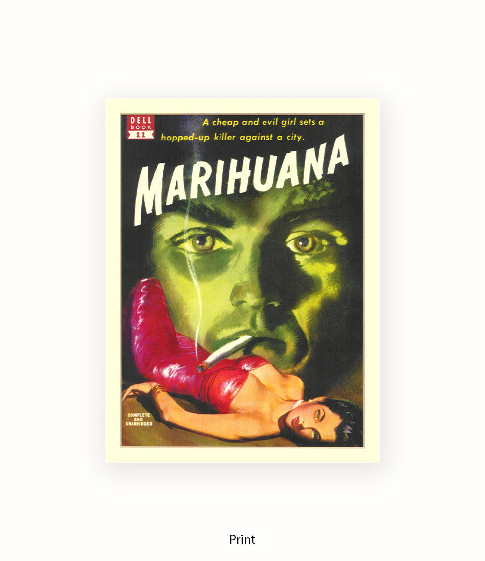 Marihuana - Cheap Evil Girl Hopped-Up Killer - Art Print