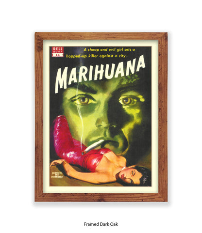 Marihuana - Cheap Evil Girl Hopped-Up Killer - Art Print