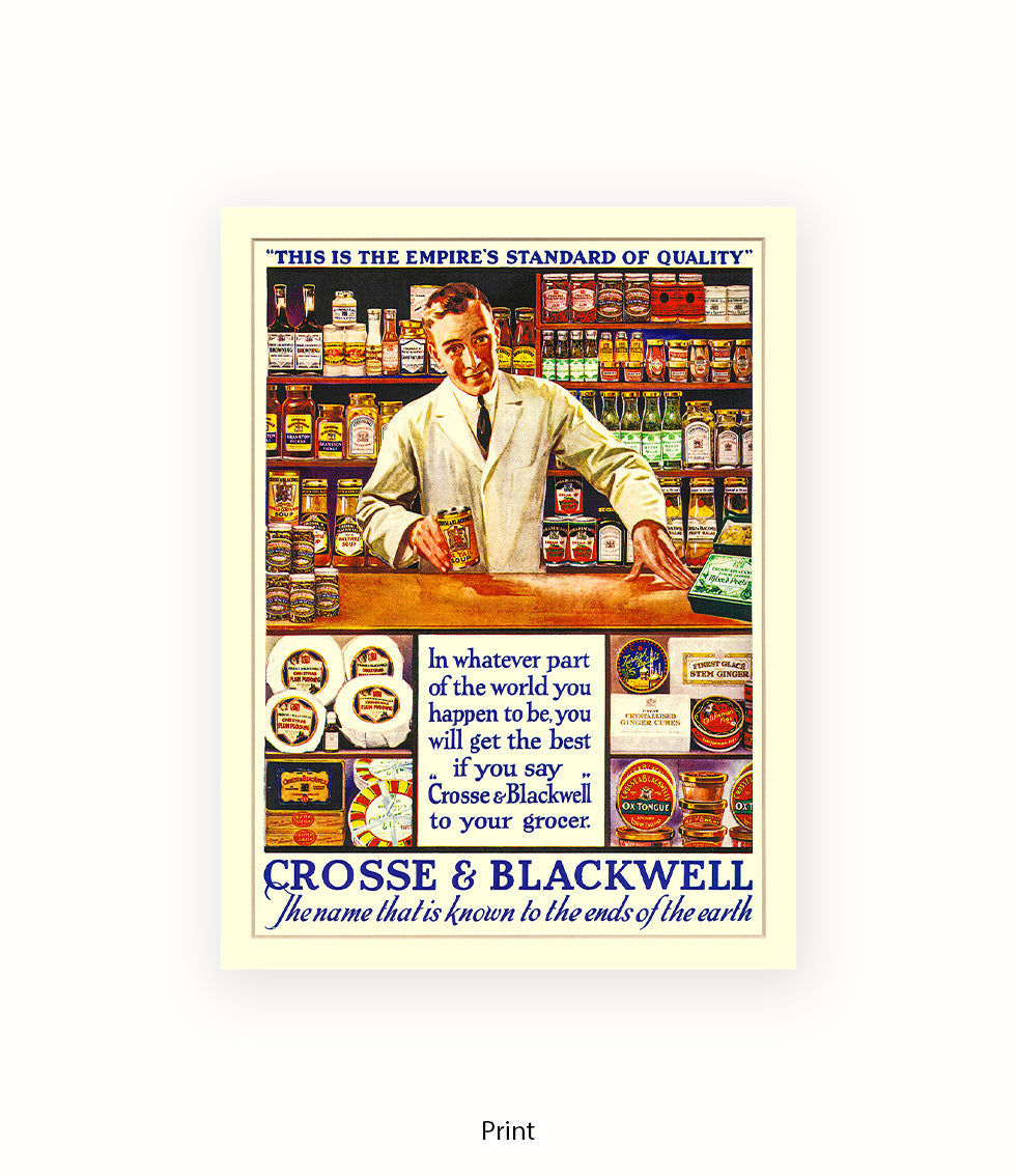 Crosse & Blackwell - Shop Attendant - Art Print
