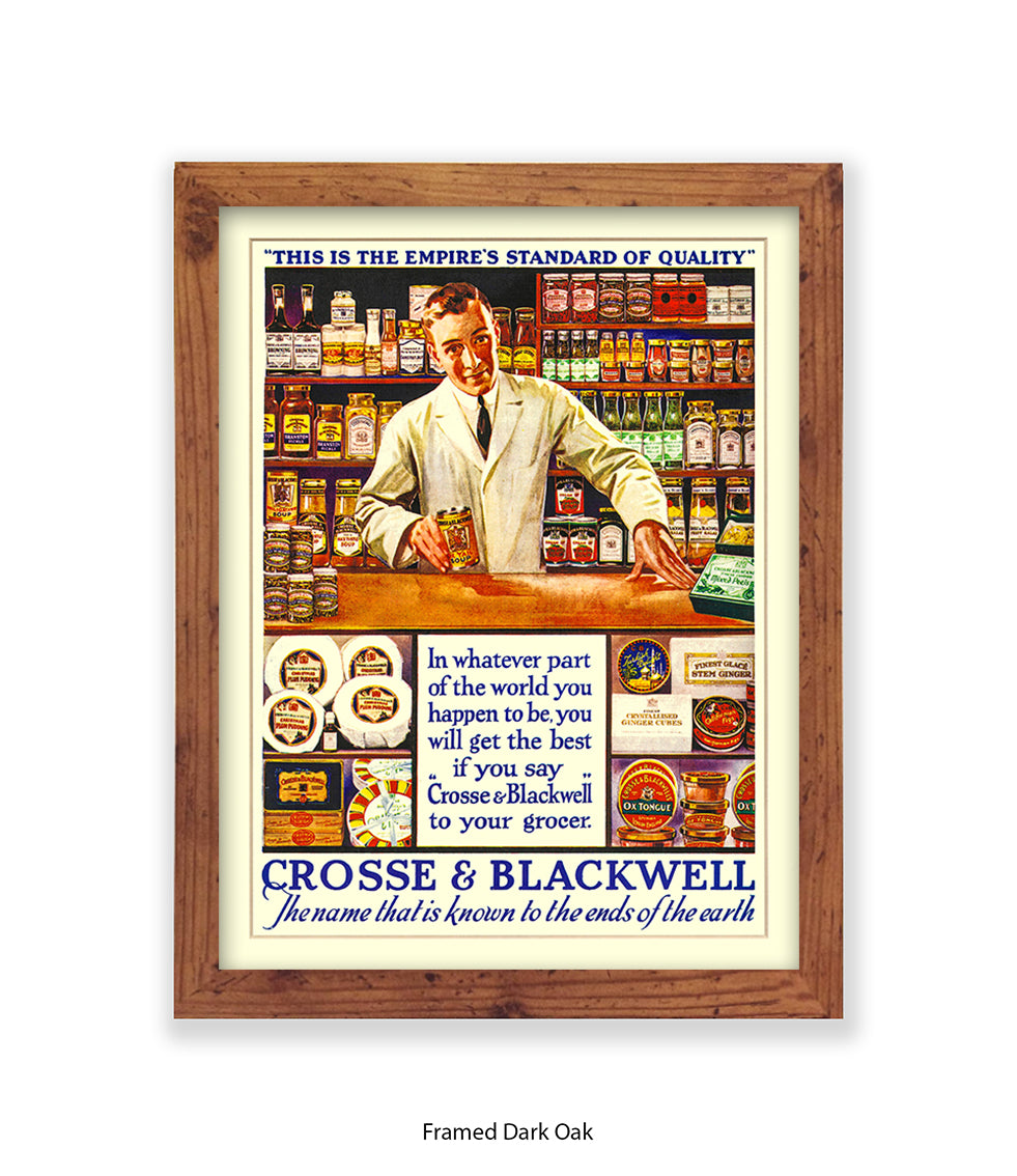 Crosse & Blackwell - Shop Attendant - Art Print