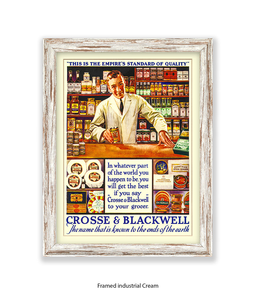 Crosse & Blackwell - Shop Attendant - Art Print