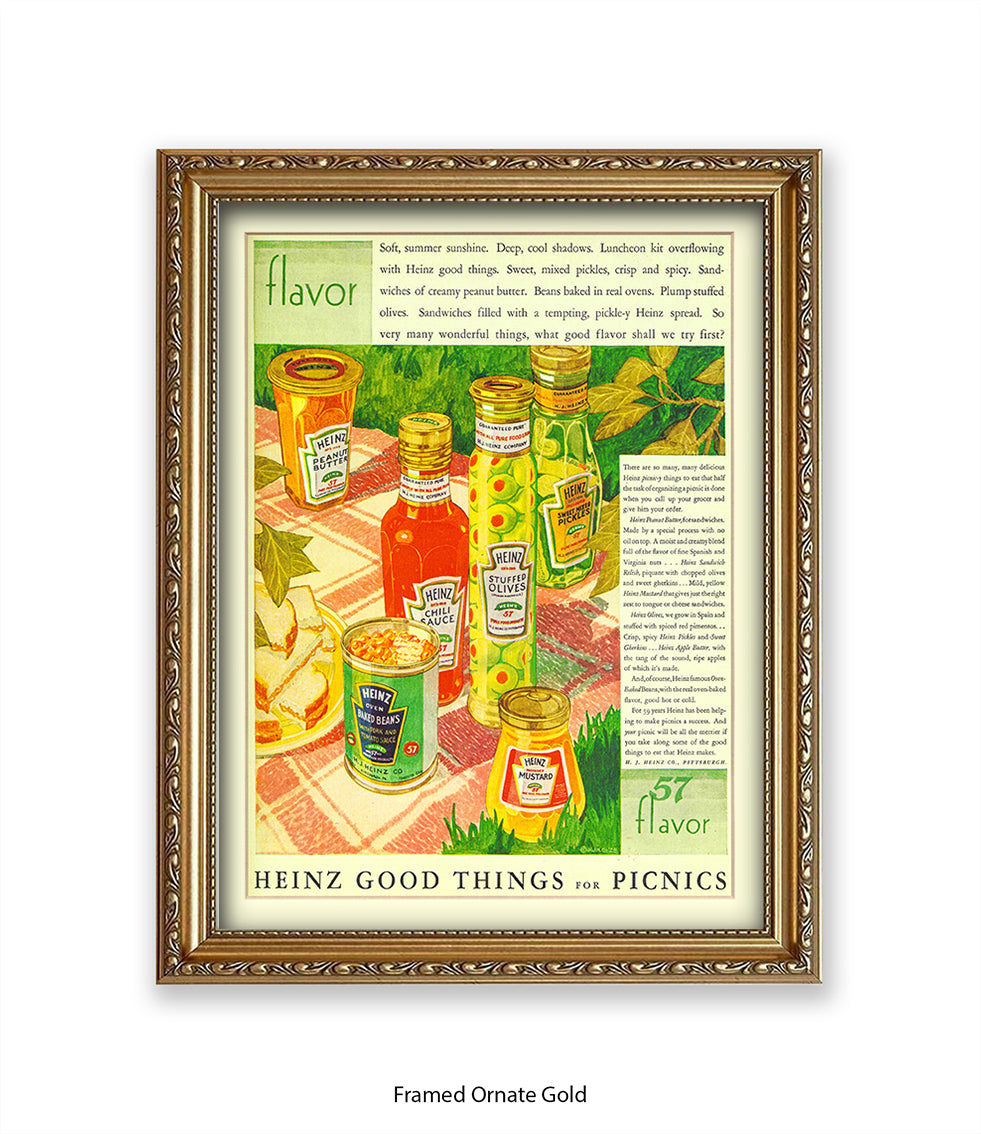 Good things for picnics - Art Print
