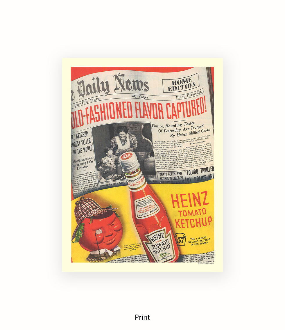 Tomato Ketchup - Old Fashioned - Art Print