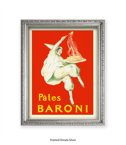 Pates Baroni - Spaghetti - Red - Cappiello - Art Print