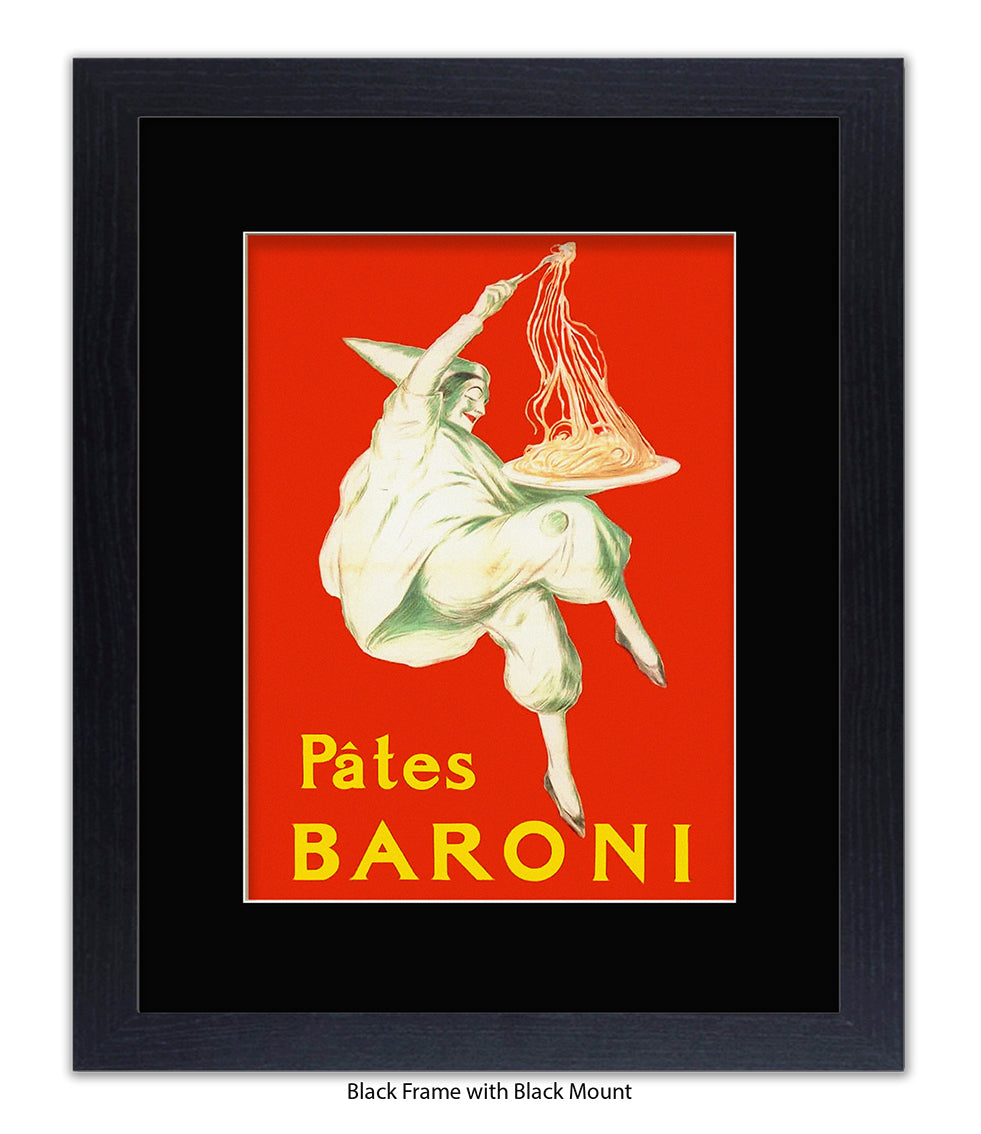 Pates Baroni - Spaghetti - Red - Cappiello - Art Print