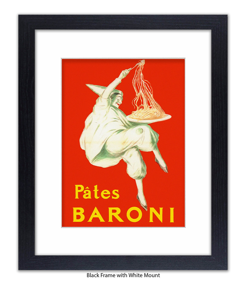 Pates Baroni - Spaghetti - Red - Cappiello - Art Print