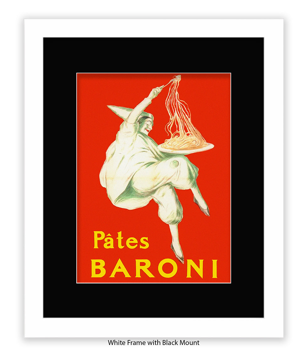 Pates Baroni - Spaghetti - Red - Cappiello - Art Print