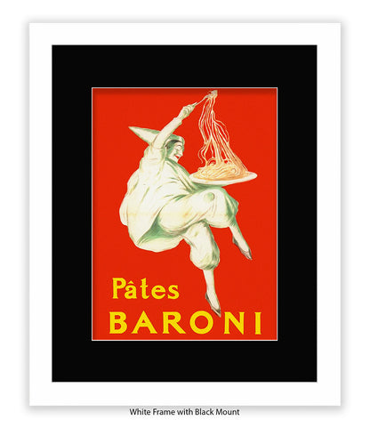 Pates Baroni - Spaghetti - Red - Cappiello - Art Print