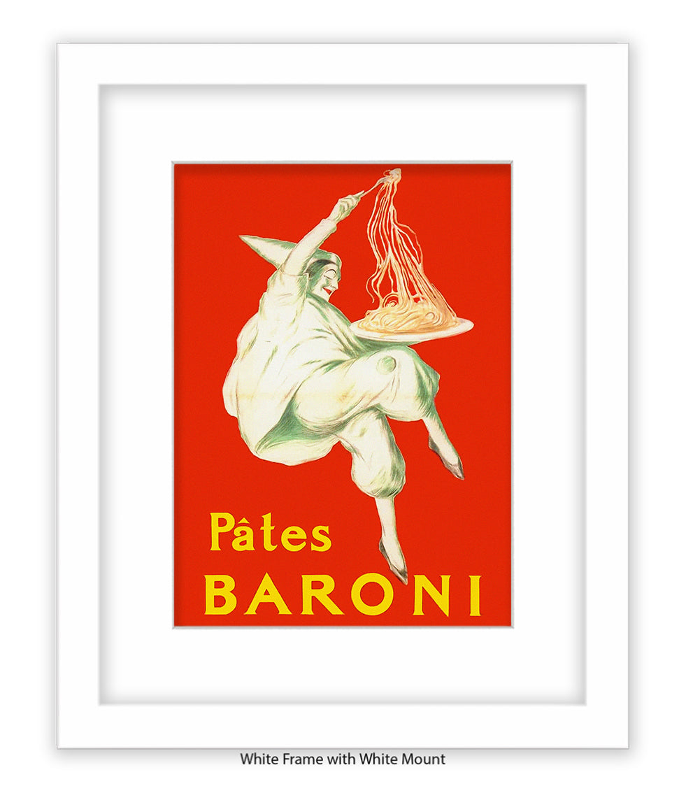 Pates Baroni - Spaghetti - Red - Cappiello - Art Print