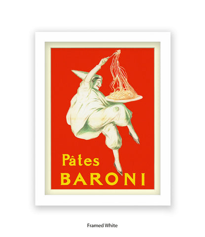 Pates Baroni - Spaghetti - Red - Cappiello - Art Print