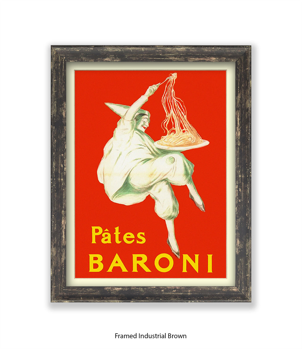 Pates Baroni - Spaghetti - Red - Cappiello - Art Print
