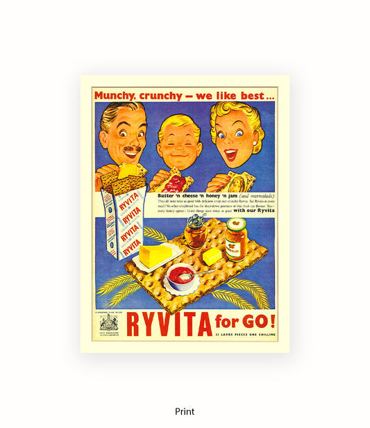 For go! - Munchy, Crunchy - Art Print